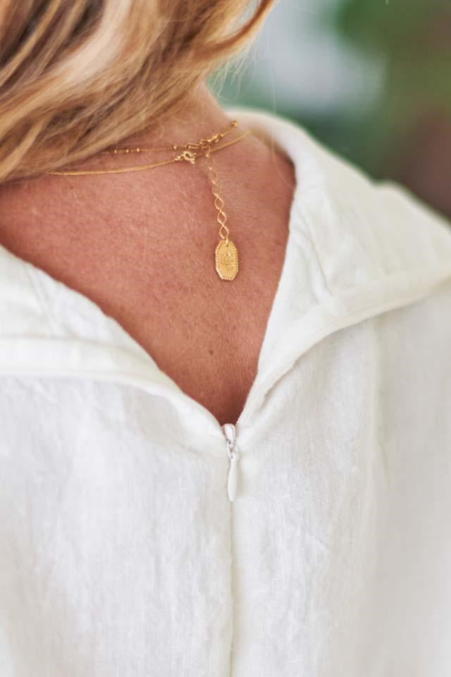 The Linen Baron Top - White