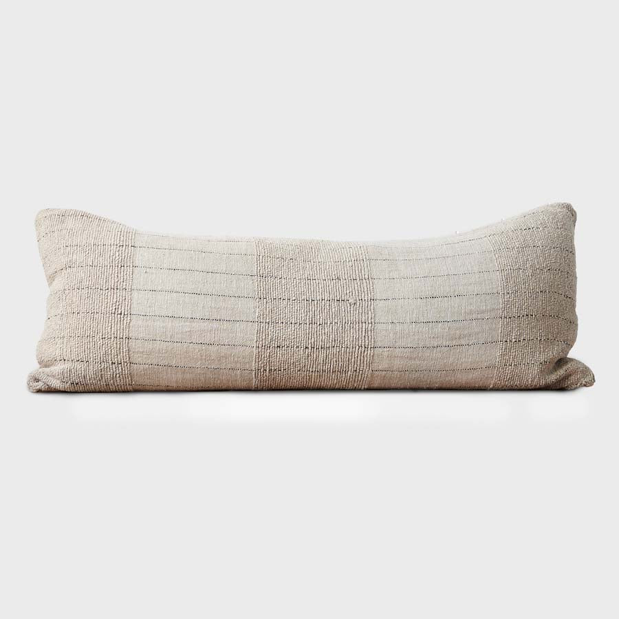 Eadie Lifestyle Mayla hand woven linen cotton cushion with button closure on the reverse side