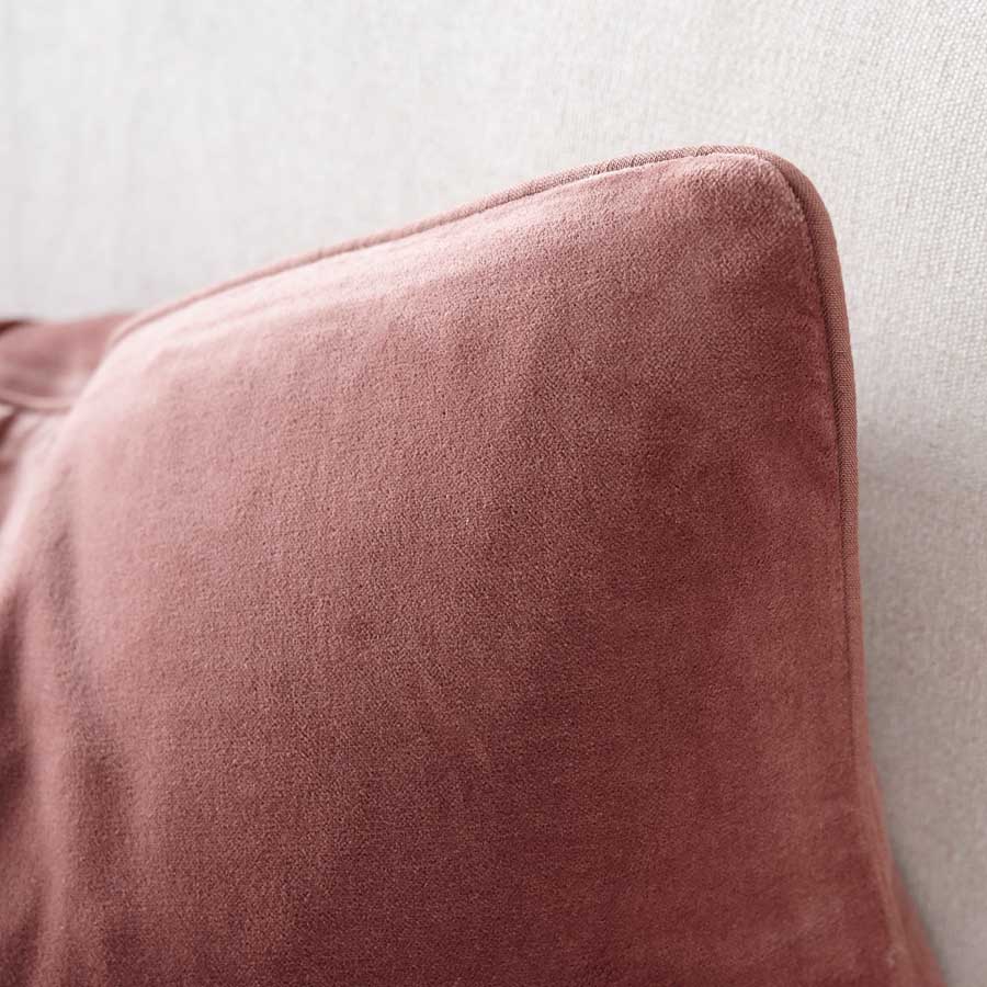 Lynette Velvet Cushion - Desert Rose