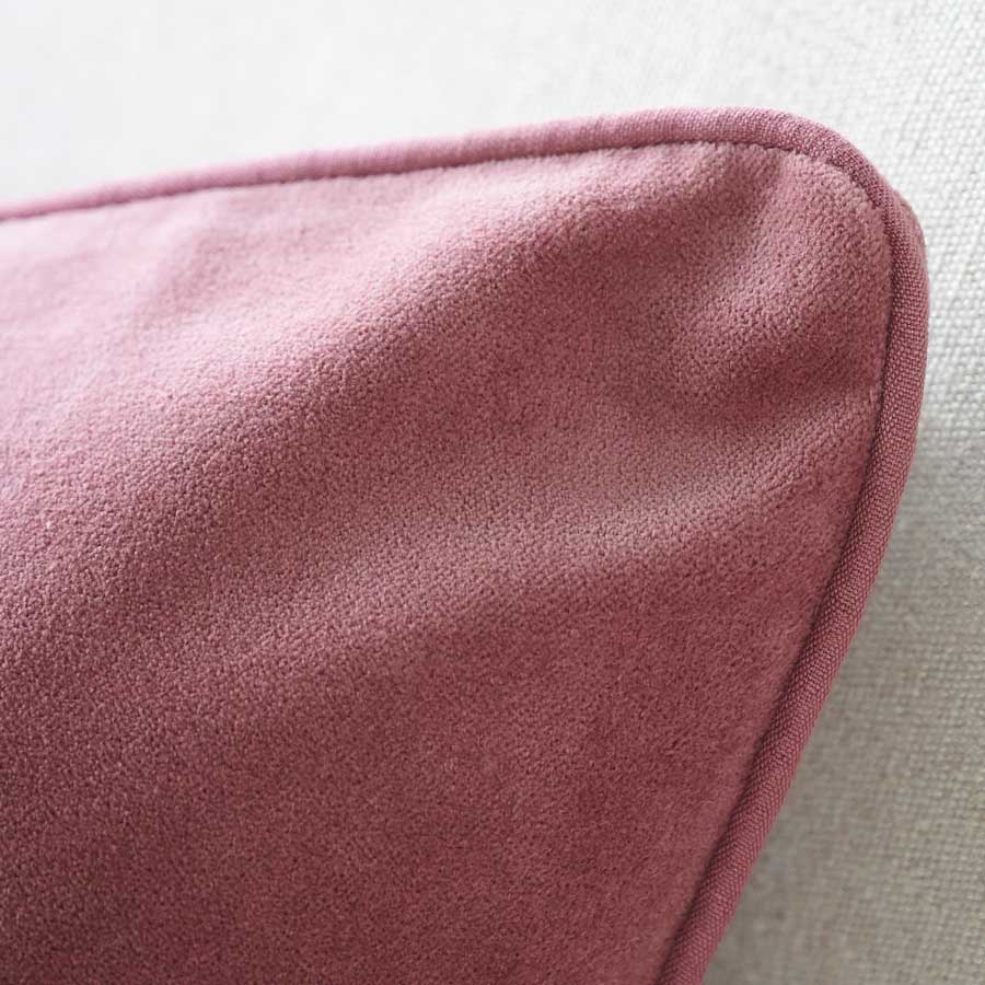 Lynette Velvet Cushion - Dusty Mauve