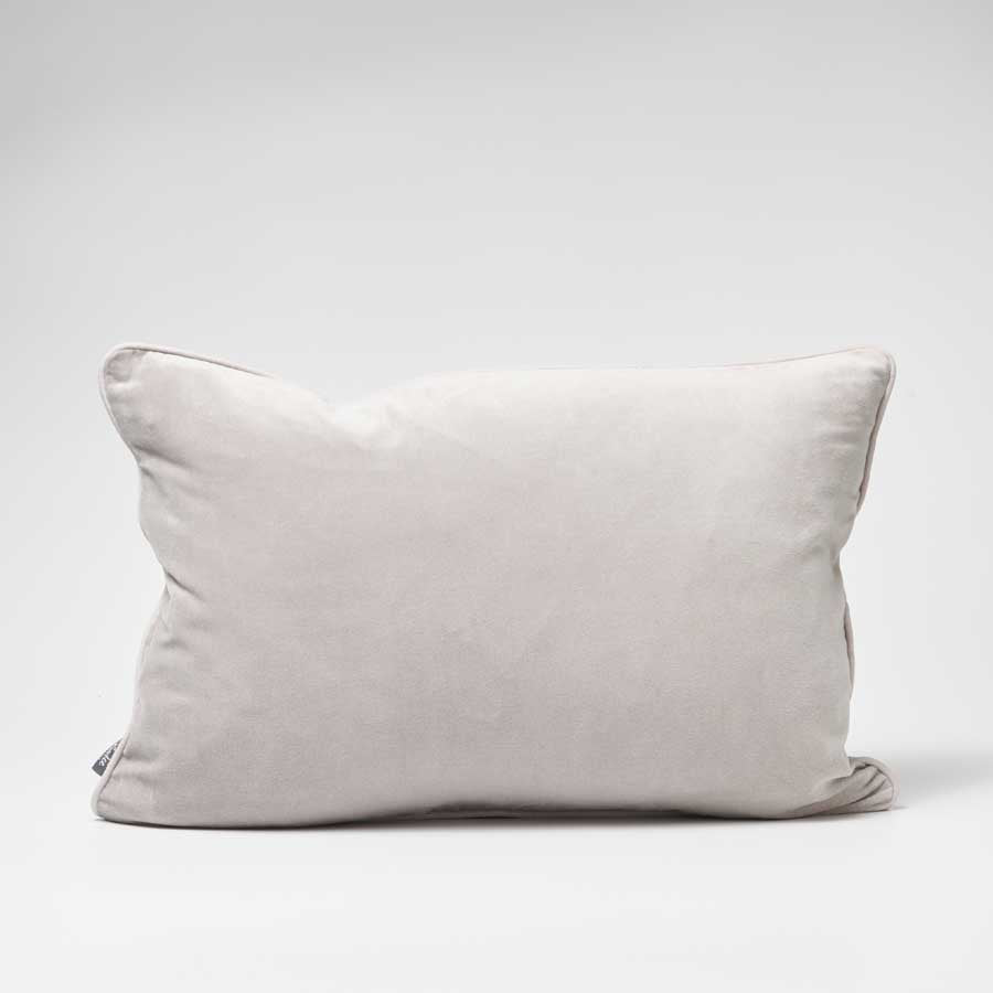 Lynette Velvet Cushion - Silver Grey