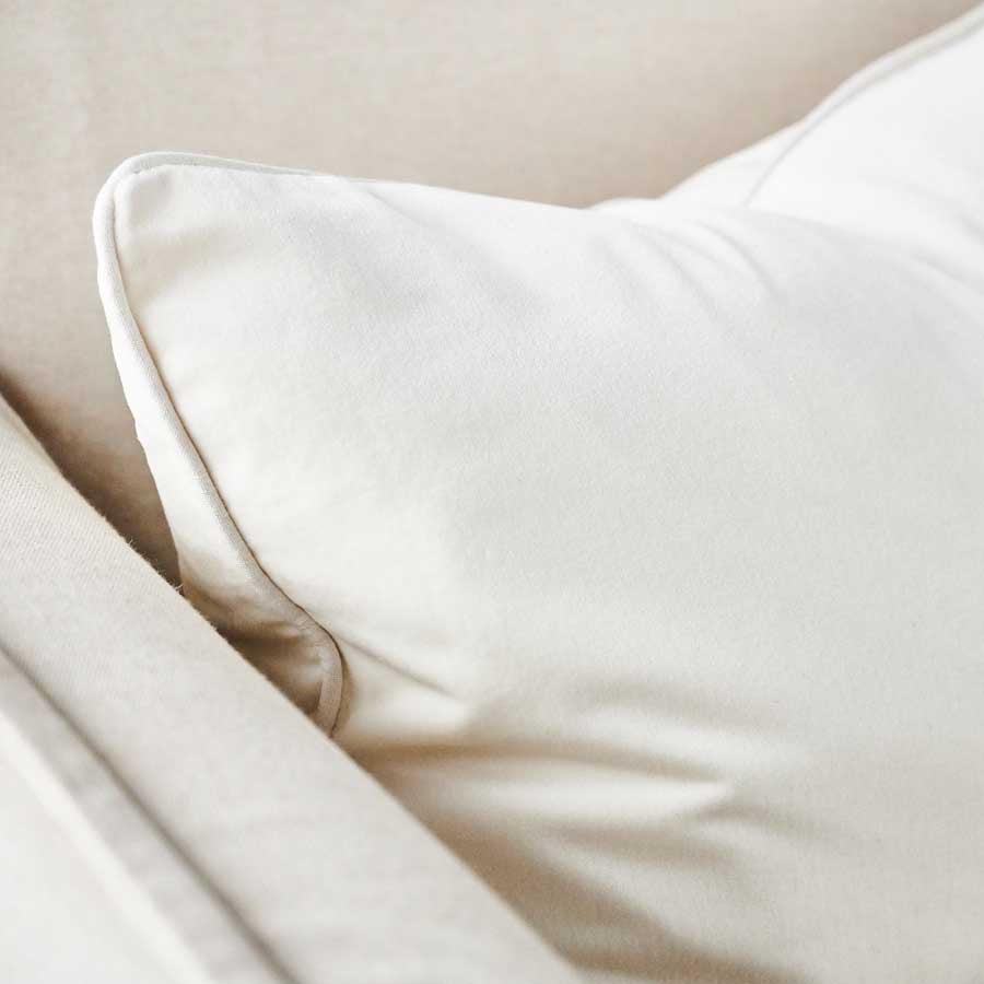 Lynette Velvet Cushion - White