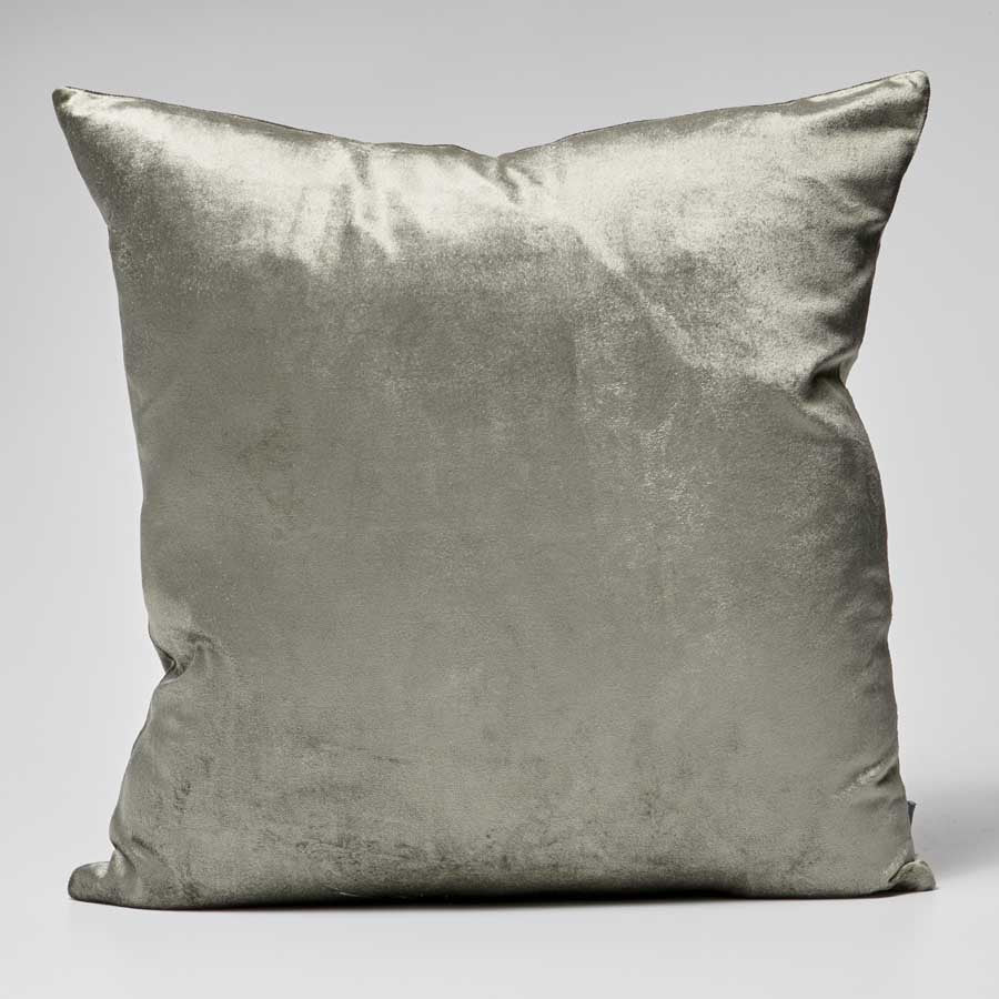 Precious Velvet Cushion - Pewter