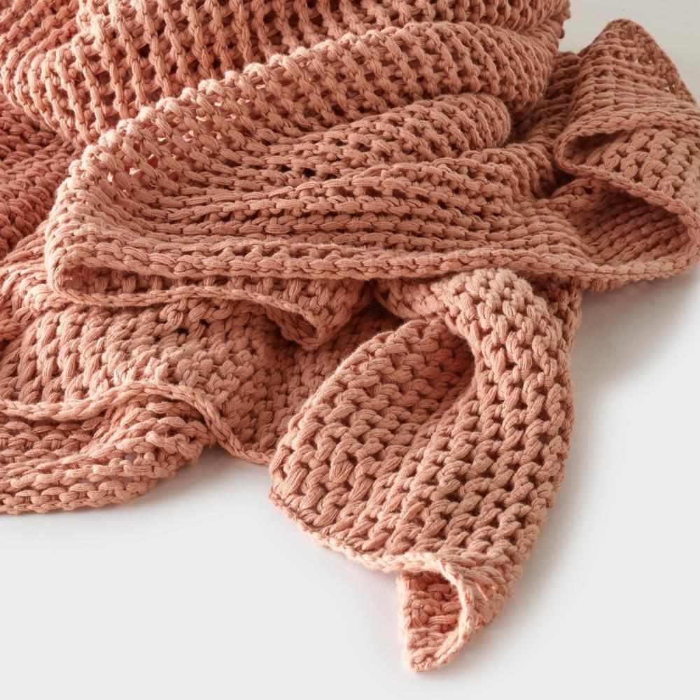 Lavender Abrazo Throw - Rose Dust Rose Dust / Rectangle: 200x140cm