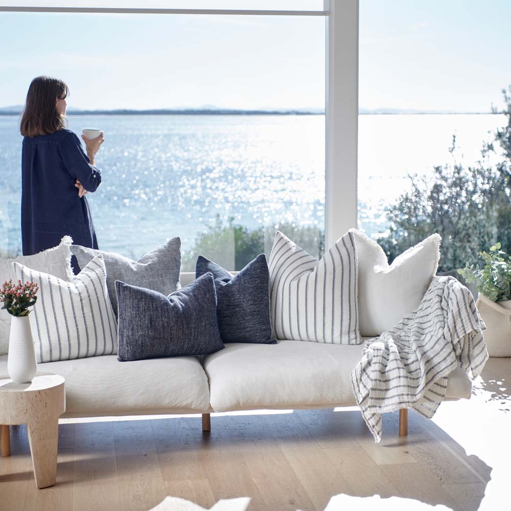 Tachet Reversible Linen Cushion