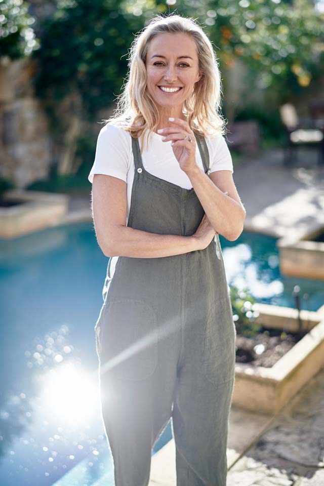 Khaki Linen Overalls