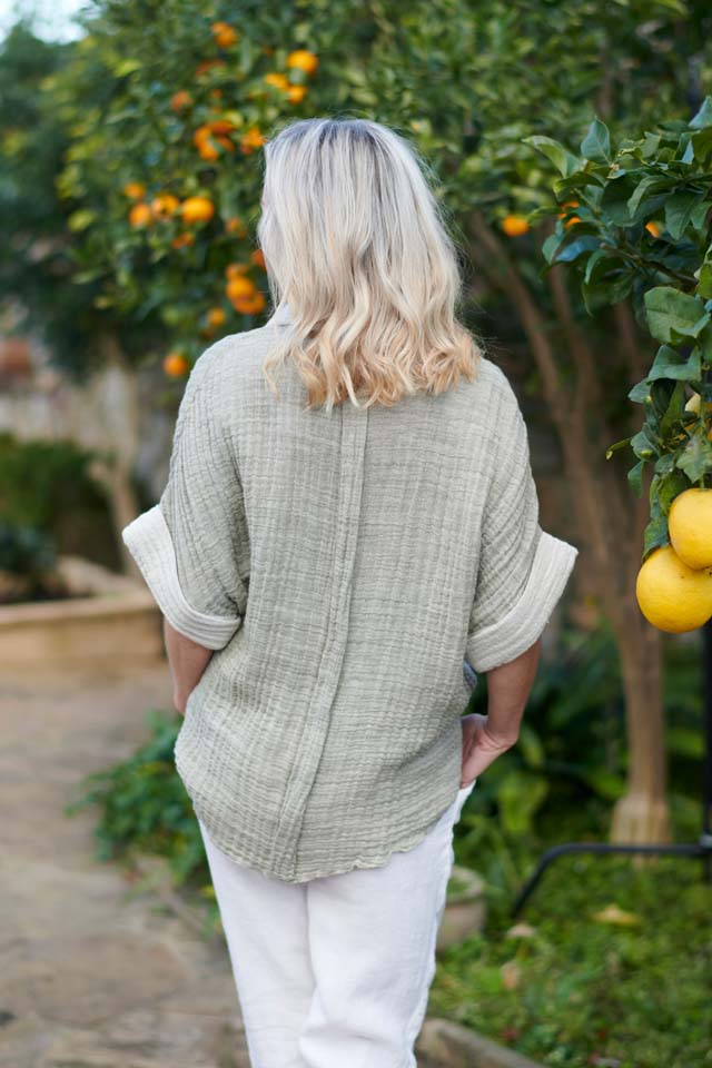 Foam Summer Shirt and Shorts in Khaki