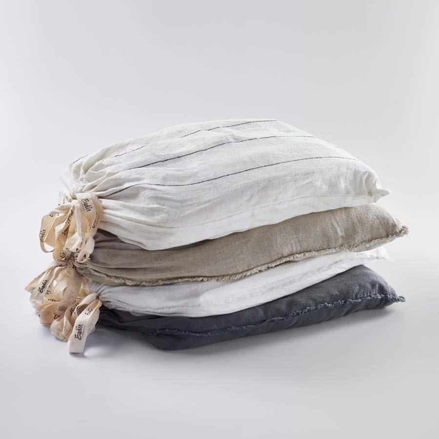 French Linen Quilt Cover - Slate