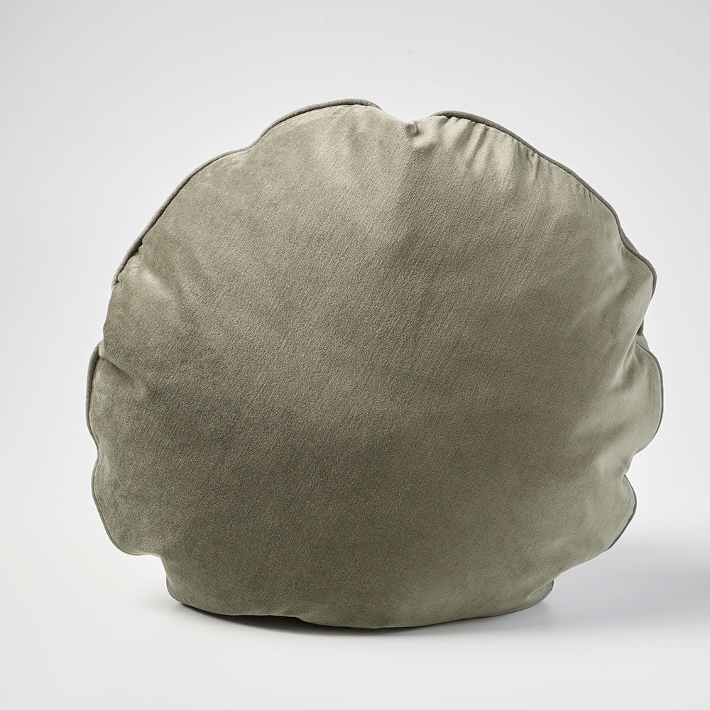Circlyn Velvet Cushion - Khaki