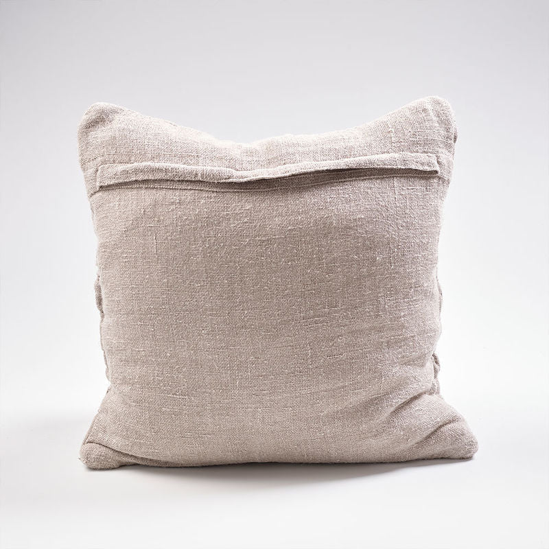 Crosier handwoven linen cushion - natural