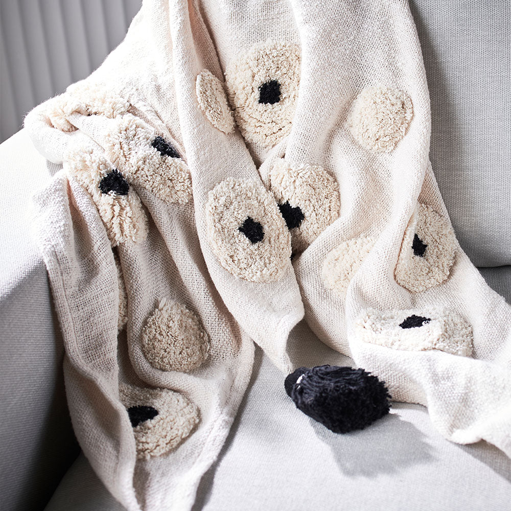 Fleur de fleur hand woven throw
