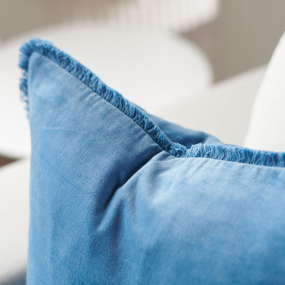 Lynette boho velvet cushion - skylar