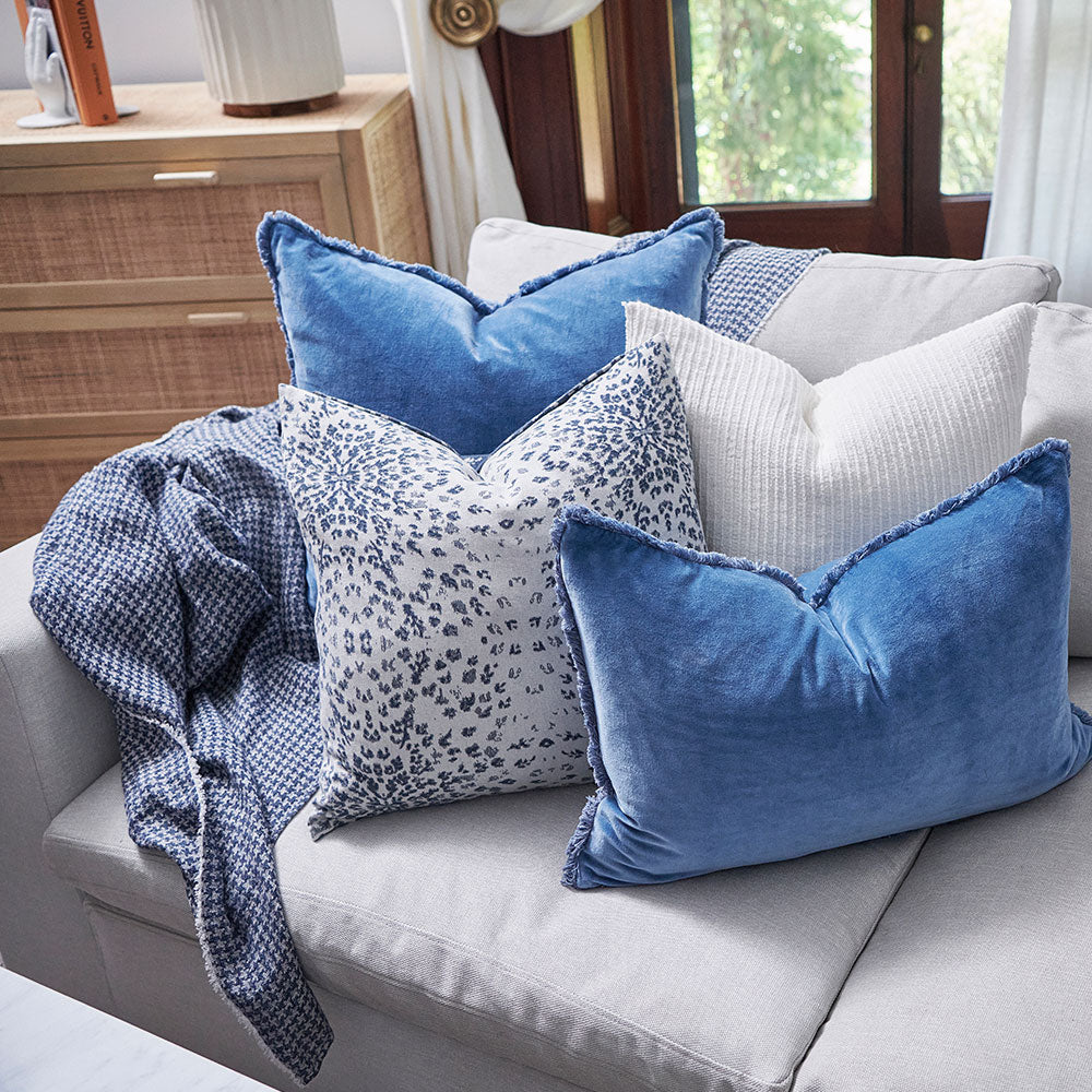 Ordonne Linen Cushion - Navy