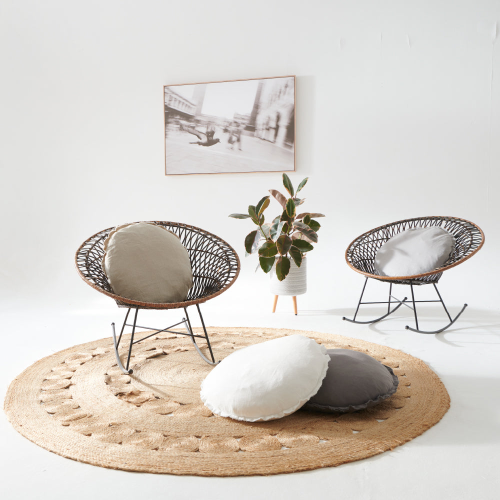 Lulu Linen Cushion - White