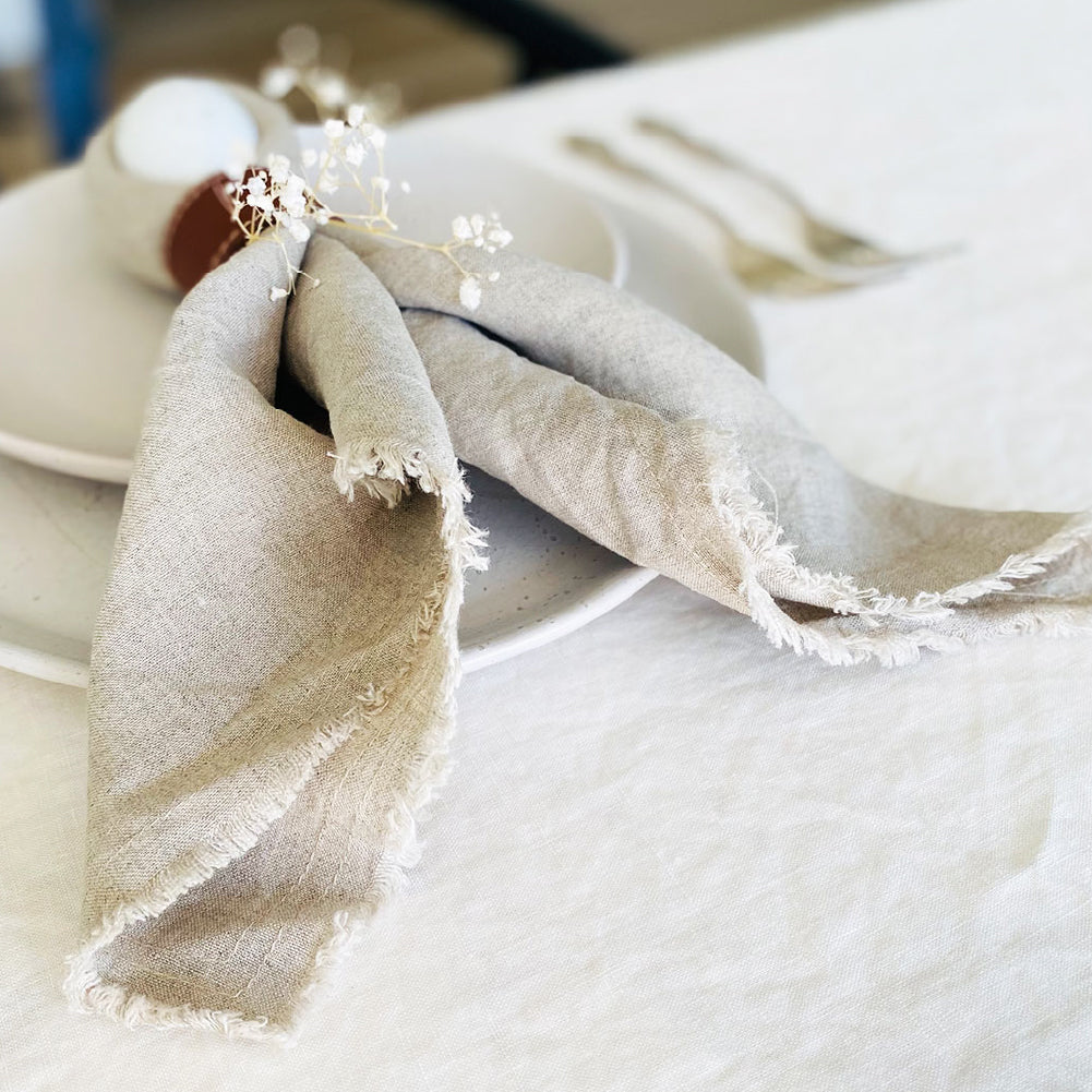 French Linen Napkin (Set of Four) - Natural