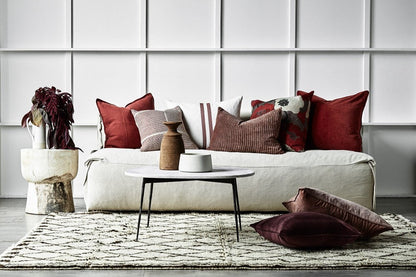 Lynette Cushion - Burgundy
