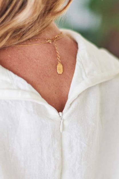 The Linen Baron Top - White