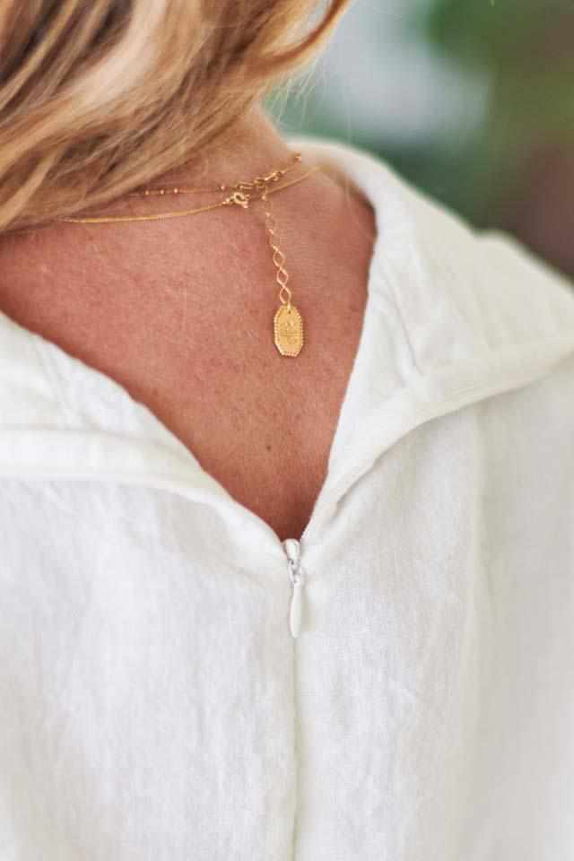 Light Gray The Linen Baron Top - Black Black / S/M,Black / M/L