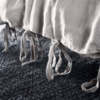 French Linen Quilt Cover - Silver Grey