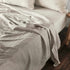 Natural Euro Linen Flat Sheet and Fitted Sheet Set