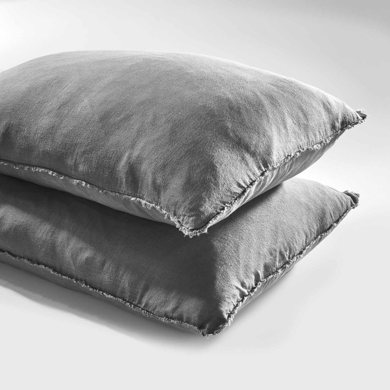 Slate Euro Linen Pillow Case Set