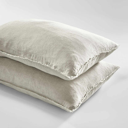 Euro linen natural  linen pillow cases