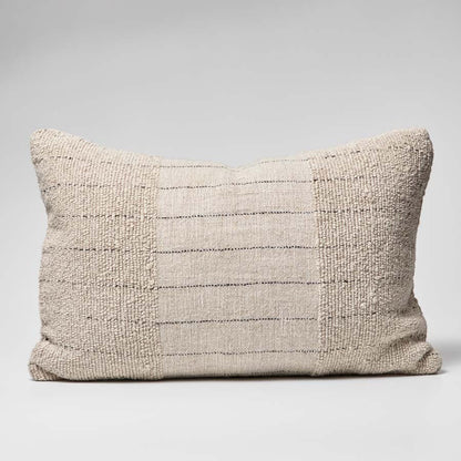 Eadie Lifestyle Mayla hand woven linen cotton cushion with button closure on the reverse side