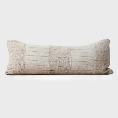 Eadie Lifestyle Mayla hand woven linen cotton cushion with button closure on the reverse side