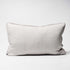 Luca Linen Cushion in silver grey crafted from 100% pre washed linen