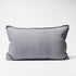 Luca Linen Cushion in slate crafted from 100% pre washed linen