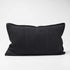 Luca Linen Cushion in Black colour crafted from 100% pre washed linen