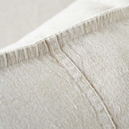 Luca Linen Cushion in natural crafted from 100% pre washed linen