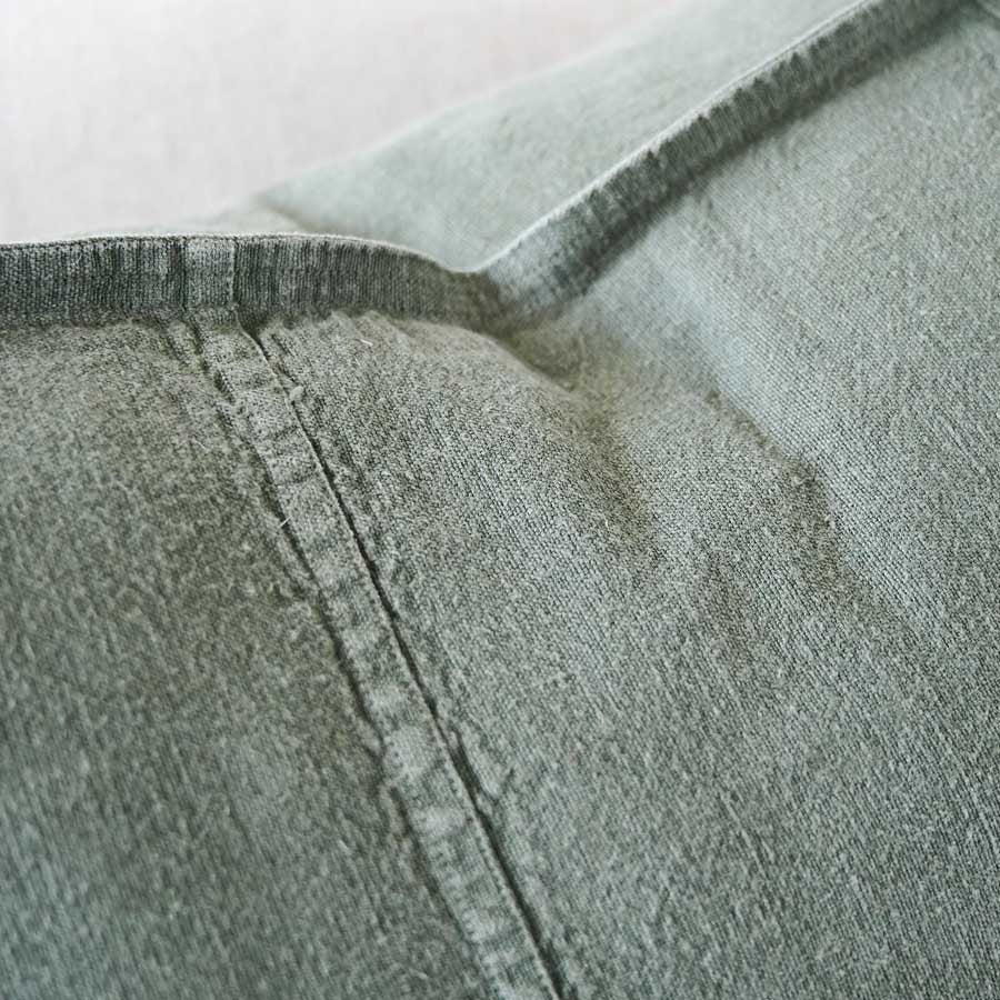 Luca Linen Cushion in Khaki crafted from 100% pre washed linen