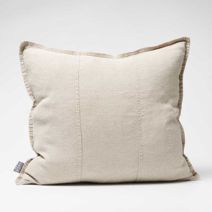 Luca Linen Cushion in natural crafted from 100% pre washed linen