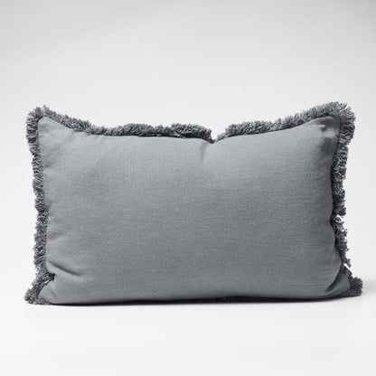 Eadie Lifestyle Luca Boho Linen Cushion in Slate