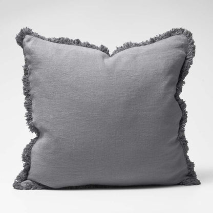 Eadie Lifestyle Luca Boho Linen Cushion in Slate