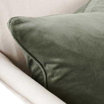 Lynette Velvet Cushion - Khaki