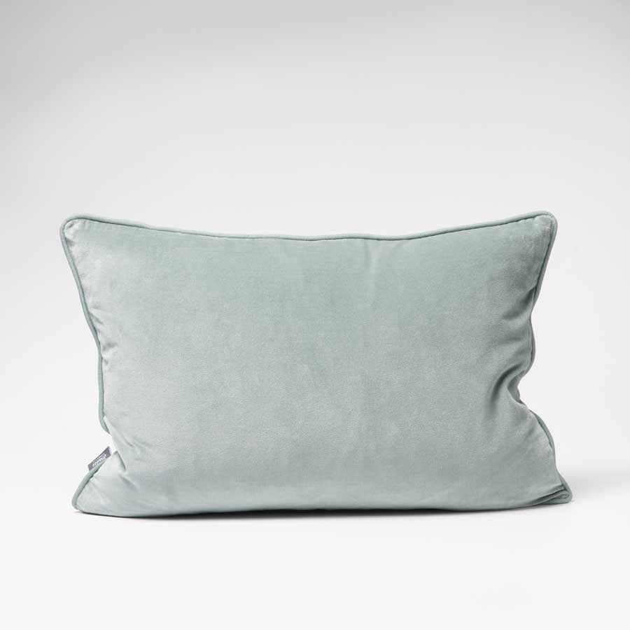Lynette Velvet Cushion - Sea Mist