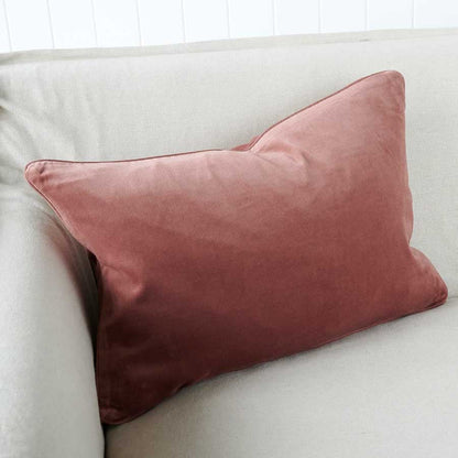Lynette Velvet Cushion - Desert Rose