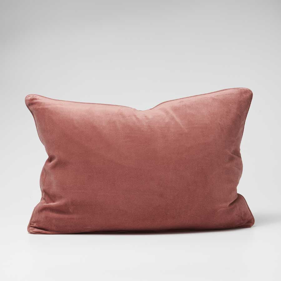 Lynette Velvet Cushion - Desert Rose