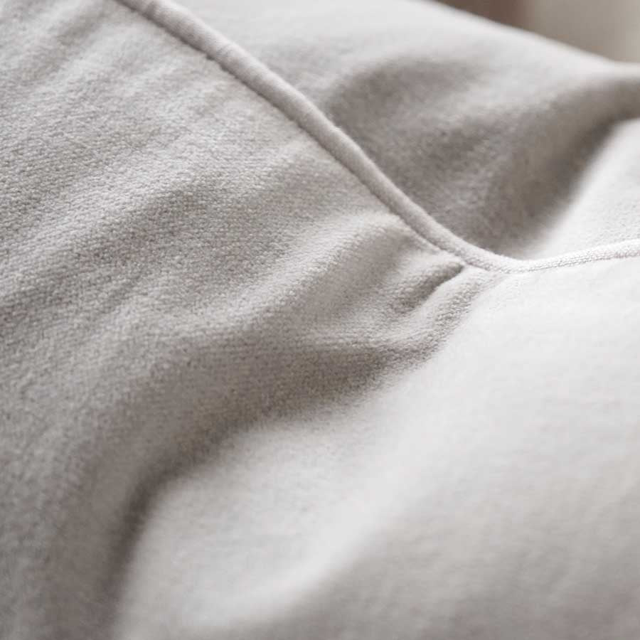 Lynette Velvet Cushion - Silver Grey