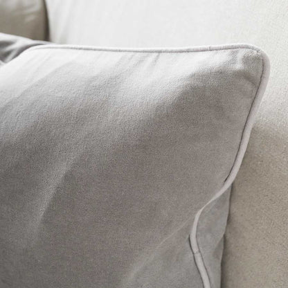 Lynette Velvet Cushion - Silver Grey