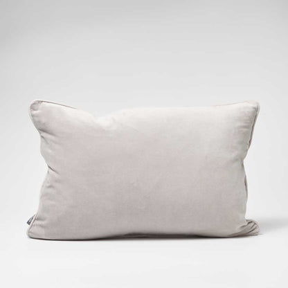 Lynette Velvet Cushion - Silver Grey