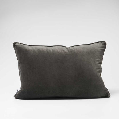 Lynette Velvet Cushion - Coal