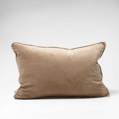 Lynette Velvet Cushion - Natural