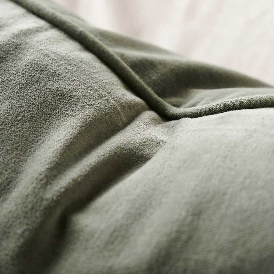 Lynette Velvet Cushion - Khaki