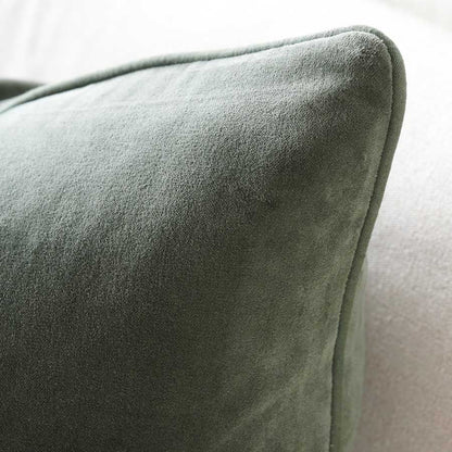 Lynette Velvet Cushion - Khaki