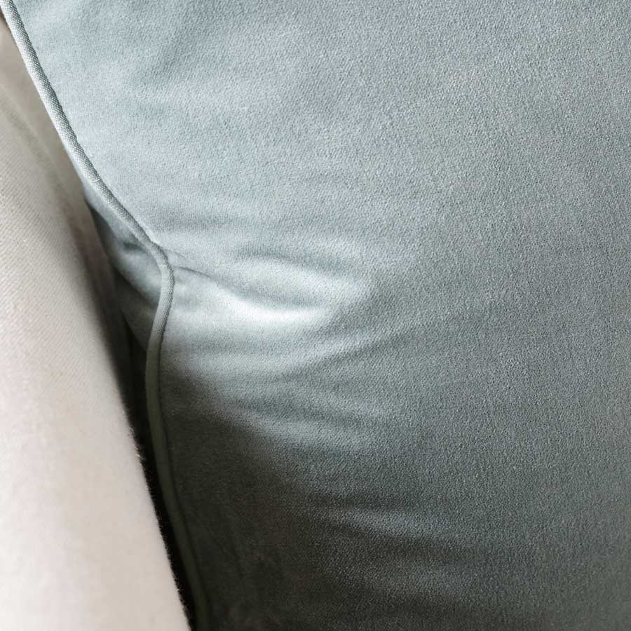 Lynette Velvet Cushion - Sea Mist