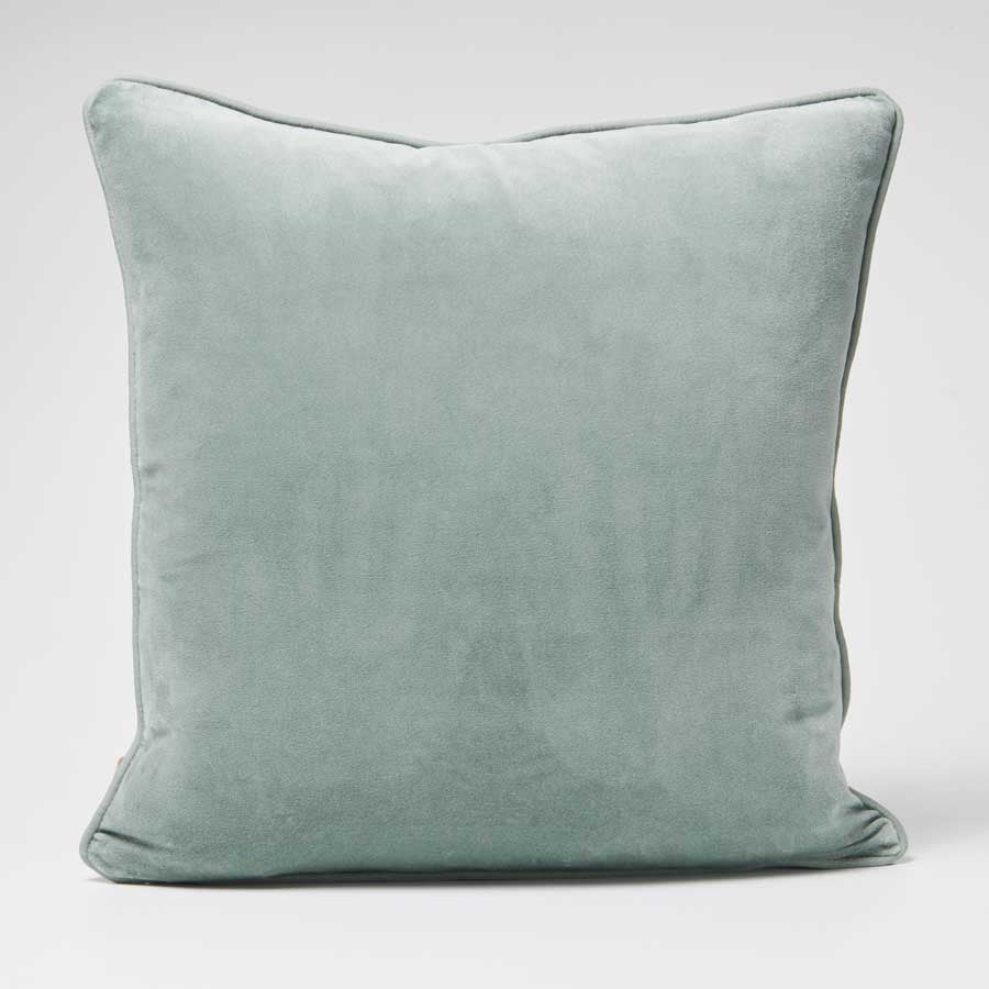 Lynette Velvet Cushion - Sea Mist