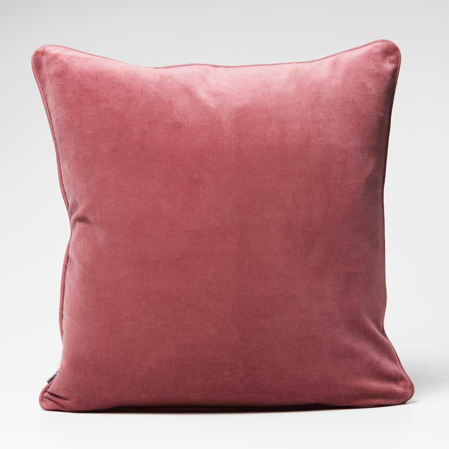 Lynette Velvet Cushion - Dusty Mauve